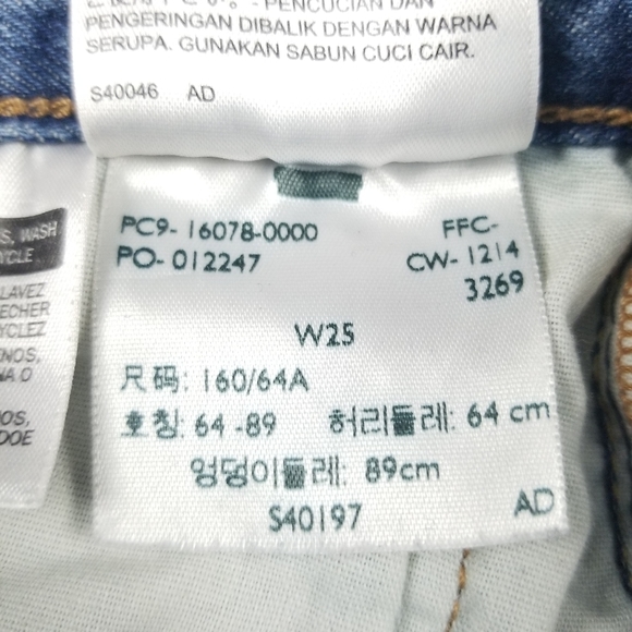 Levi's 501 Button Fly Short Size 25 100% Cotton - Picture 3 of 10